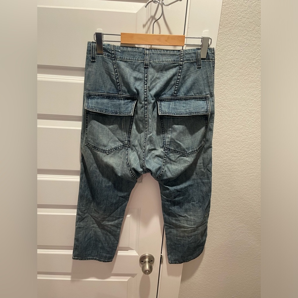 Nili Lotan soft denim drop crotch Luna Jeans Sz 24 - Picture 3 of 8